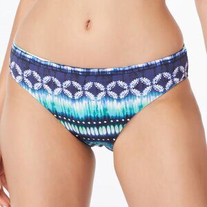 Bleu by Rod Beattie Printed Ruched-Back Bikini Bottoms Size 6